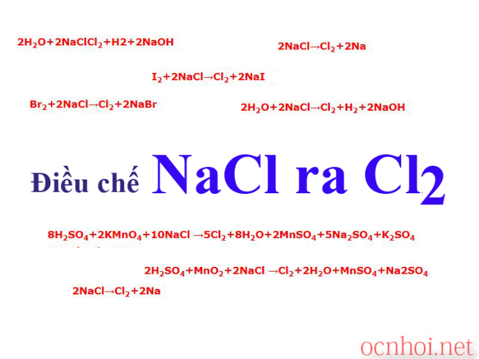 điều chế NaCl ra Cl2